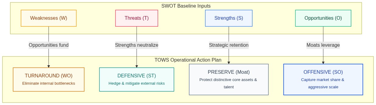 TOWS Operational Action Plan