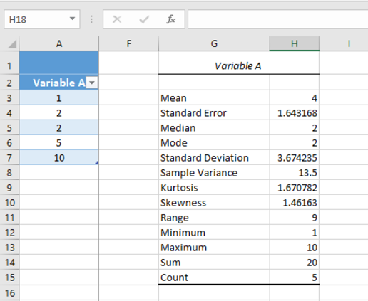 Analysis ToolPak